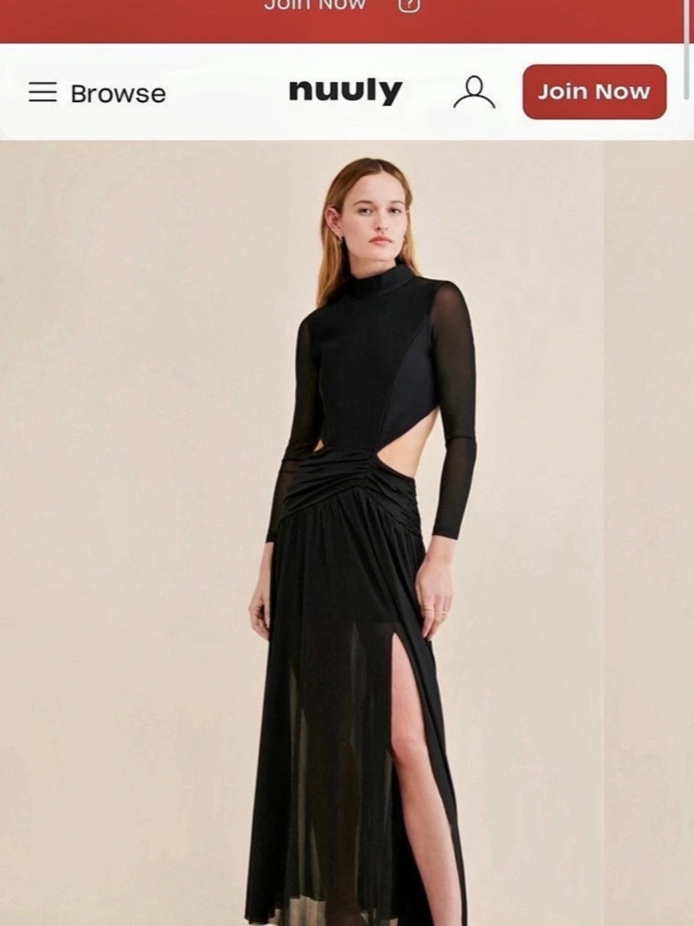 Elliatt Dawn Black Maxi Dress